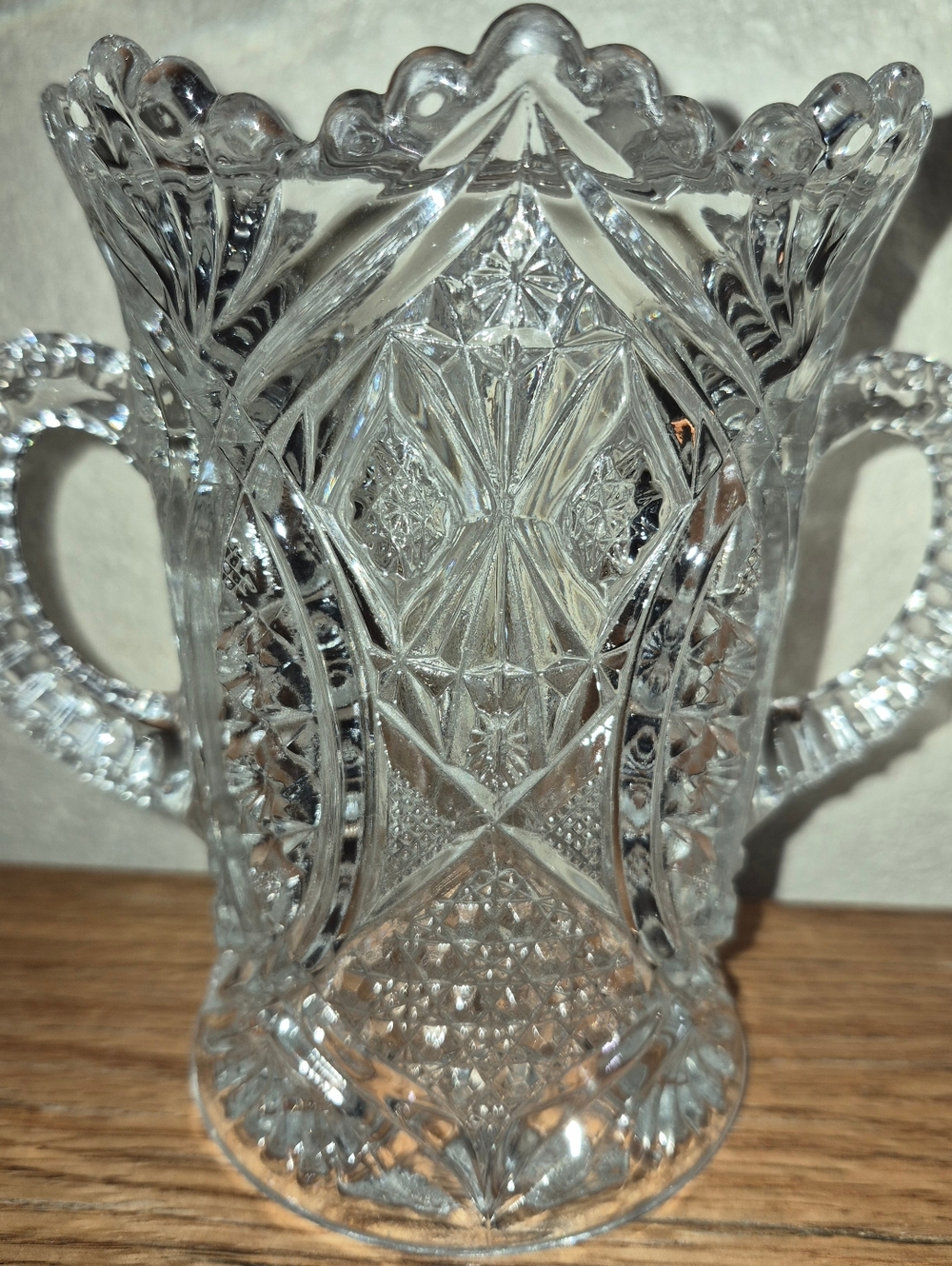 Vintage Early American Pattern Glass (EAPG) celery vase